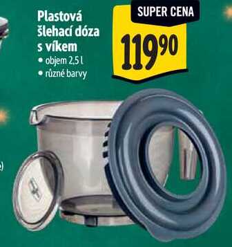 Plastová šlehací dóza s víkem