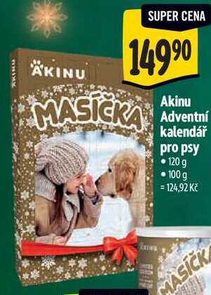 Akinu Adventní kalendář pro psy, 120 g