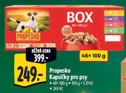 Propesko Kapsičky pro psy, 48x  100 g