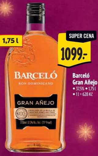 Barceló Gran Añejo, 1,75 l