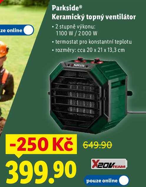 Parkside Keramický topný ventilátor