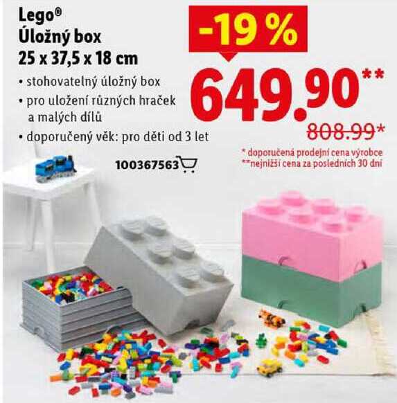 Lego Úložný box 25 x 37,5 x 18 cm