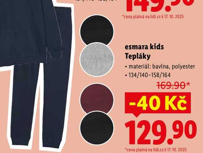 esmara kids Tepláky