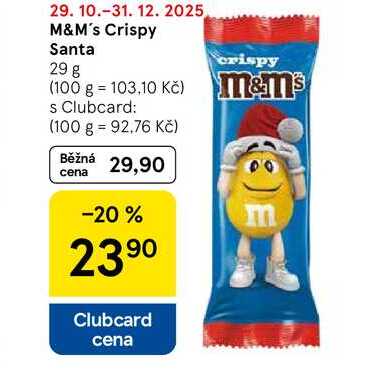 M&M's Crispy Santa, 29 g