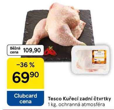Tesco Kuřecí zadní čtvrtky, 1 kg