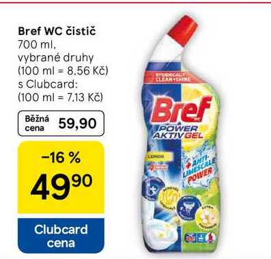 Bref WC čistič, 700 ml