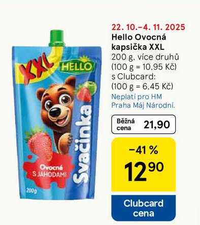 Hello Ovocná kapsička XXL, 200 g