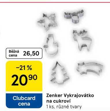 Zenker Vykrajovátko na cukroví, 1 ks