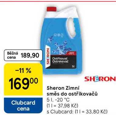 Sheron Zimní směs do ostřikovačů ,5 l -20 °C  