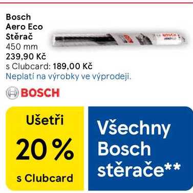 Bosch Aero Eco Stěrač, 450 mm