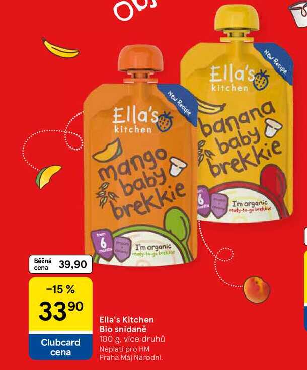 Ella's Kitchen Bio snídaně, 100 g, více druhů  