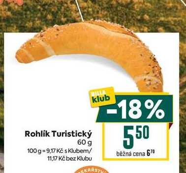 Rohlík Turistický 60 g