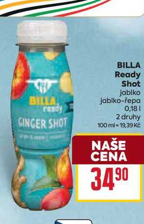 BILLA Ready Shot jablko jablko-řepa 0,18l