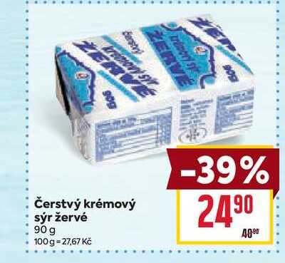 Čerstvý krémový sýr žervé 90 g