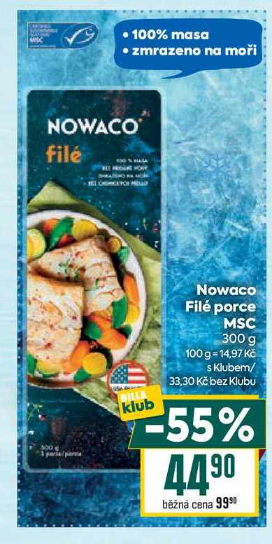 Nowaco Filé porce MSC 300 g