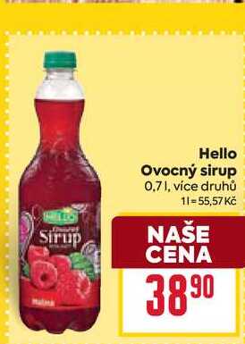 Hello Ovocný sirup 0,7l