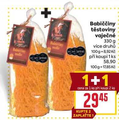 Babiččiny těstoviny vaječné 330 g