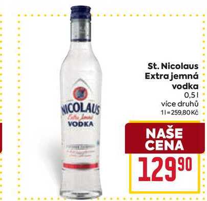 St. Nicolaus Extra jemná vodka 0,5l