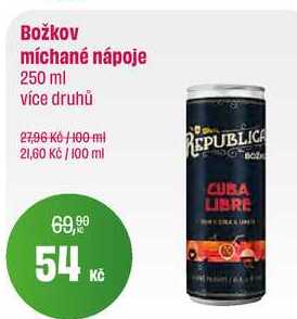 Božkov míchané nápoje 250 ml
