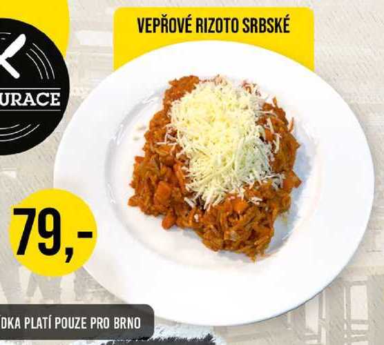VEPŘOVÉ RIZOTO SRBSKÉ 1 porce