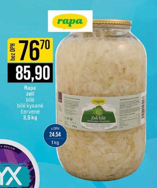 Rapa zelí 3,5 kg