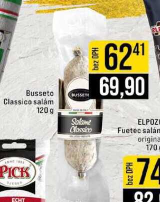 Busseto Classico salám 120 g