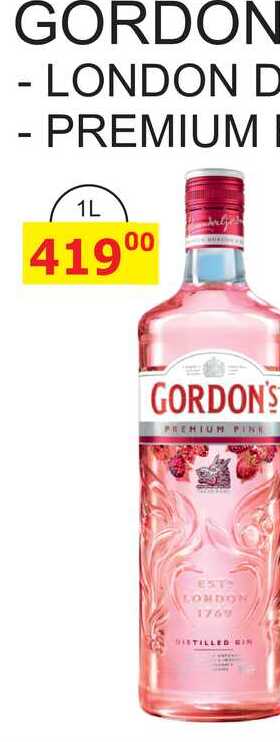 GORDON'S PREMIUM PINK 1L