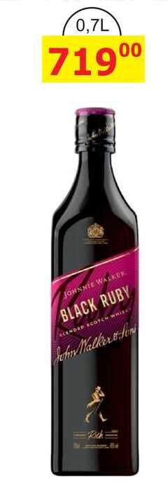 JOHNNIE WALKER BLACK RUBY SCENDED SCOTCH WHISKY 0,7l