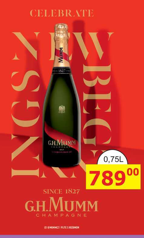 G.H.MUMM CHAMPAGNE 0,75l