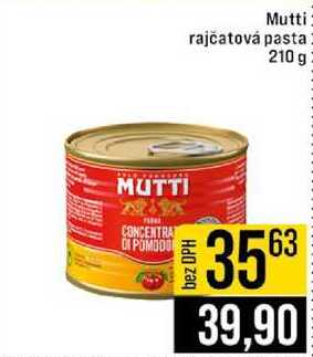 Mutti rajčatová pasta 210 g 