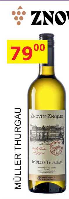 ZNOVÍN ZNOJMO MÜLLER THURGAU 0,75l