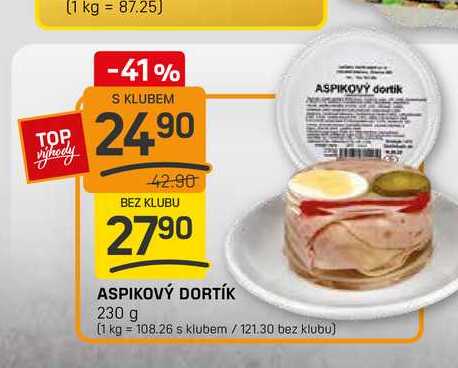 ASPIKOVÝ DORTÍK 230 g