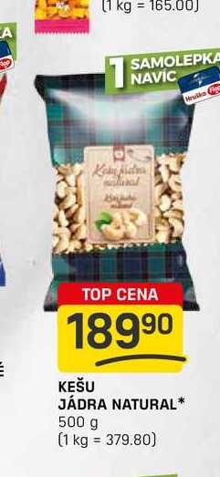 KEŠU JÁDRA NATURAL 500 g 