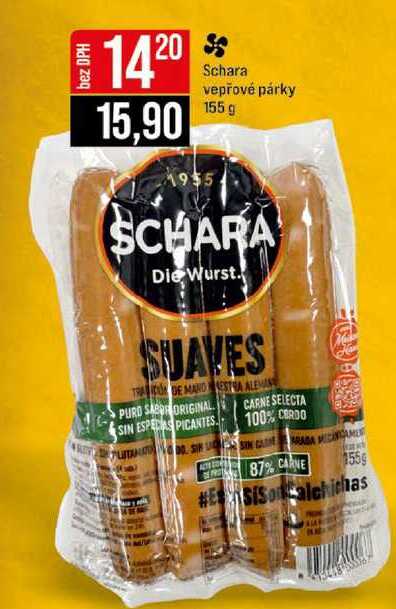 Schara vepřové párky 155 g