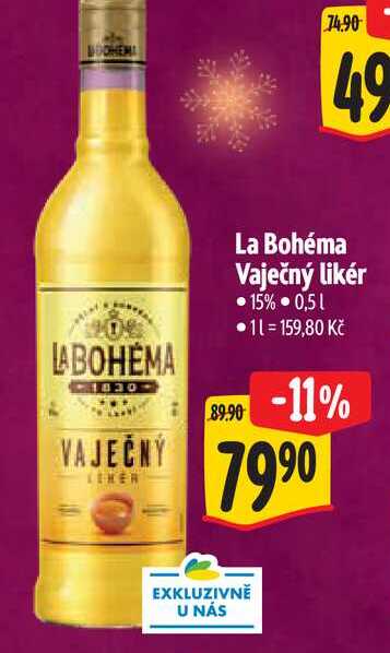 La Bohéma Vaječný likér 0,5 l