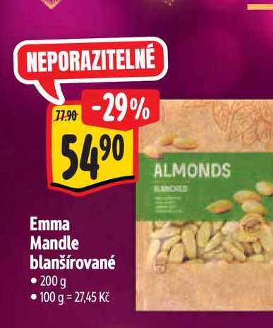 Emma Mandle blanšírované 200 g
