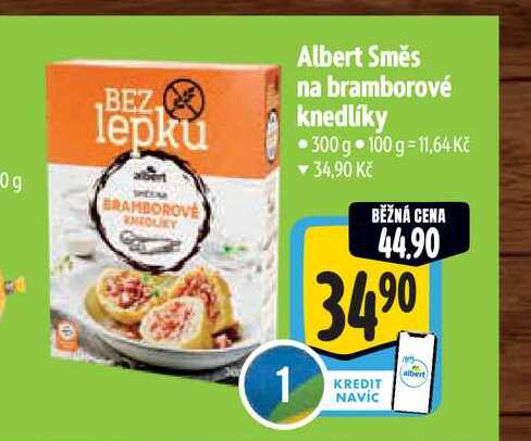   Albert Směs na bramborové knedlíky 300 g 