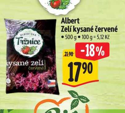  Albert Zelí kysané červené 500 g 