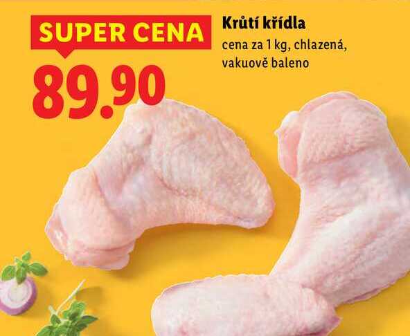 Krůtí křídla, cena za 1 kg