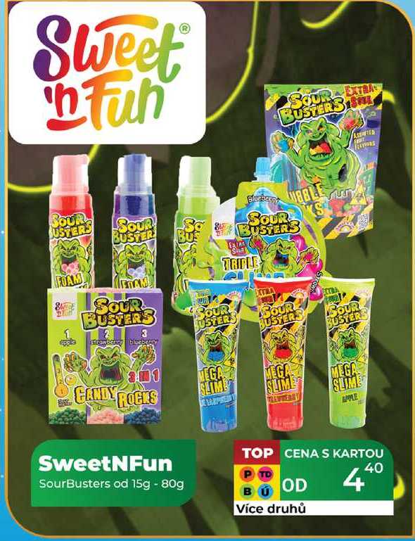 SweetNFun SourBusters od 15g - 80g
