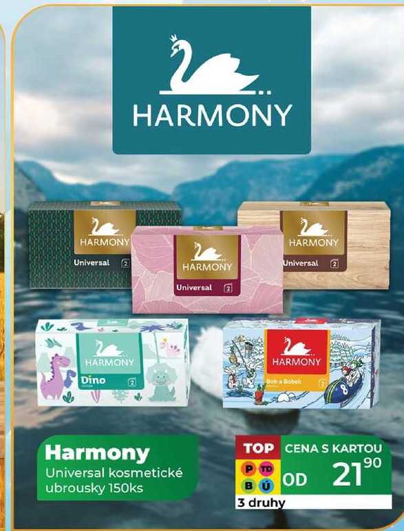 Harmony Universal kosmetické ubrousky 150ks