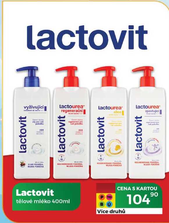 Lactovit tělové mléko 400ml 
