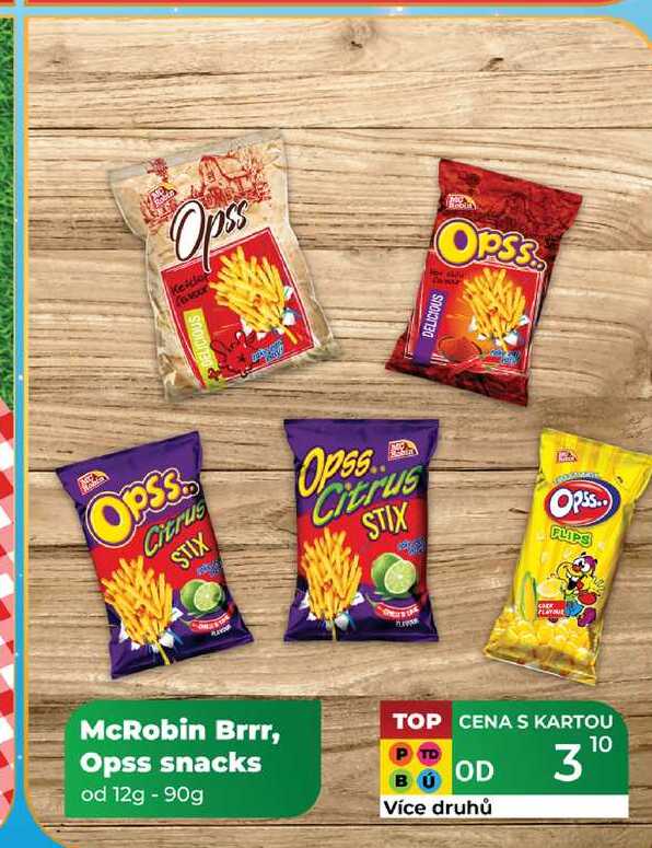McRobin Brrr, Opss snacks od 12g - 90g