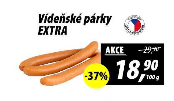 Vídeňské párky EXTRA, 100 g