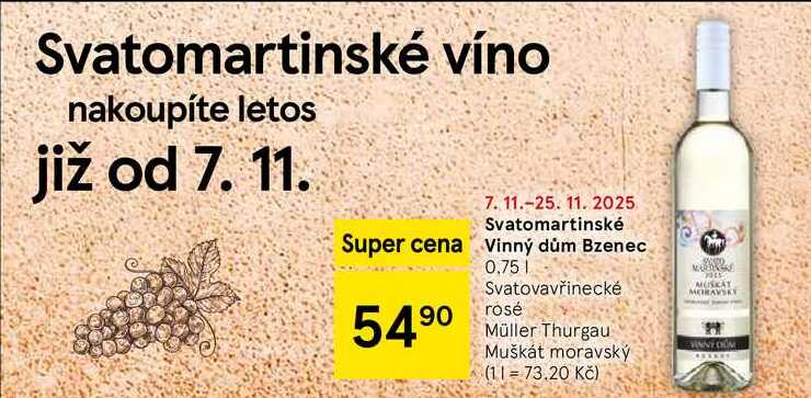Svatomartinské Vinný dům Bzenec, 0.75 l