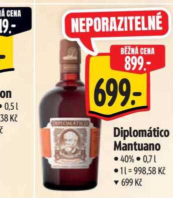 Diplomático Mantuano 0,7 l