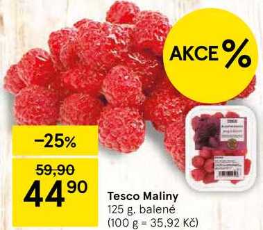 Tesco Maliny, 125 g