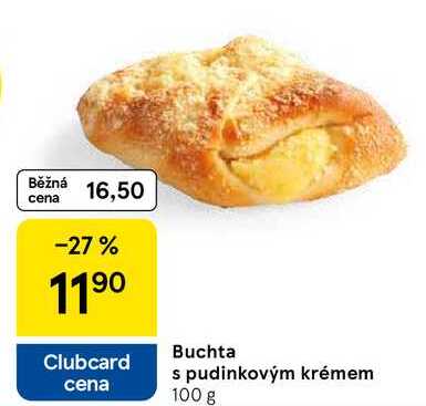 Buchta s pudinkovým krémem, 100 g