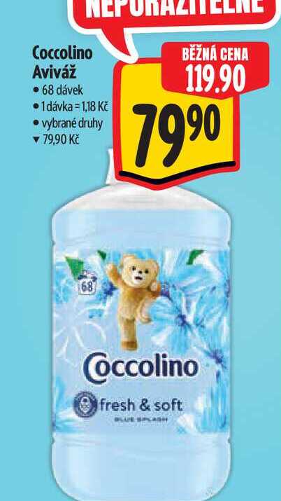 Coccolino Aviváž  68 dávek 