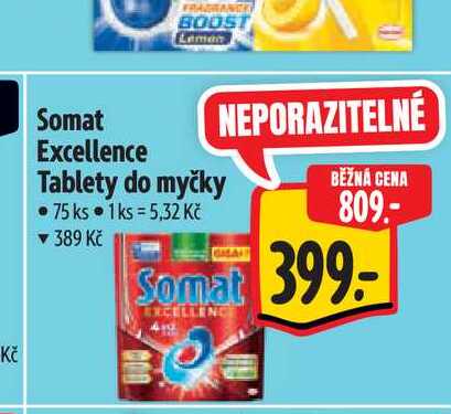 Somat Excellence Tablety do myčky  75 ks